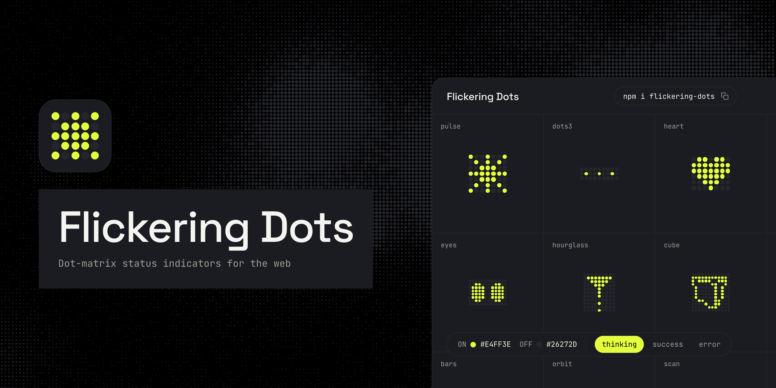 Screenshot of Flickering Dots